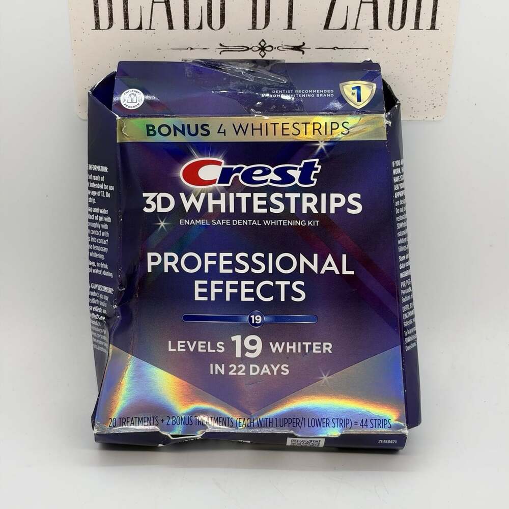 Crest 3D Whitestrips Professional Effects 19 Levels OPEN BOX 20 Count Treatments